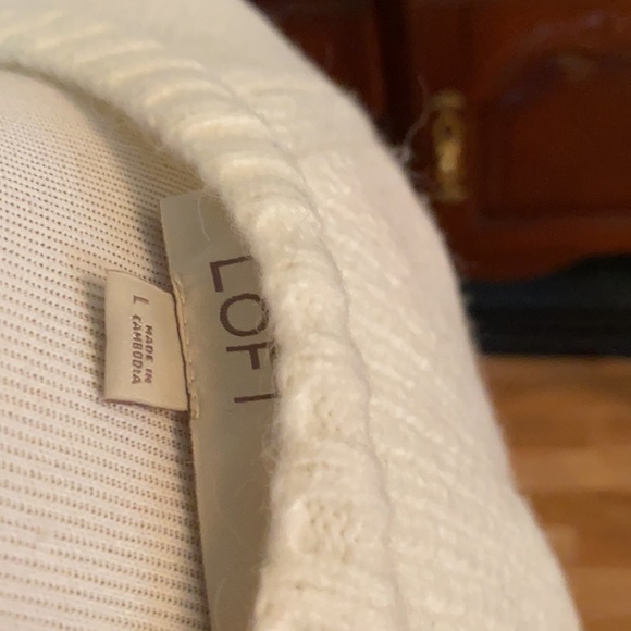 Off White LOFT Sweater - Picture 7 of 7